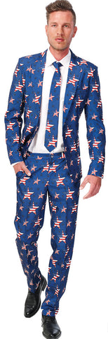 Men's USA Stars & Stripes Suit