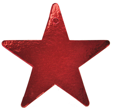 Star Foil 5 Inch Red