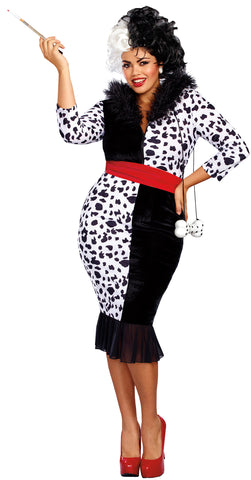 Women's Plus Size Dalmatian Diva Costume