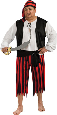 Men's Plus Size Pirate Costume