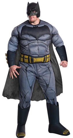 Men's Plus Size Deluxe Batman Costume - Dawn of Justice