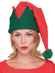 Red & Green Long Elf Hat