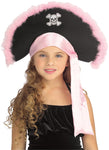 Pink Marabou Pirate Hat