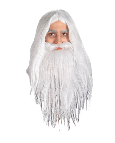 Boy's Gandalf Wig & Beard - Lord of the Rings