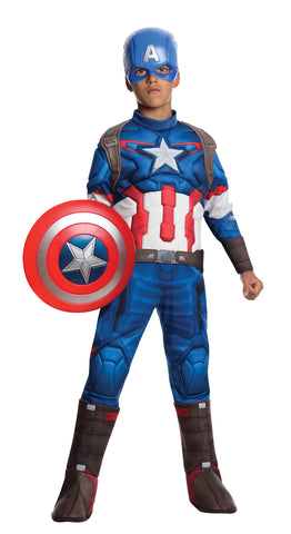 Boy's Deluxe Captain America Costume