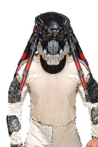 Deluxe Black Predator Overhead Latex Mask - Alien vs. Predator