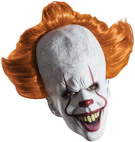 Pennywise Overhead Mask with Attached Hair - IT