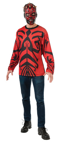 Men's Darth Maul Top & Mask - Star Wars Classic