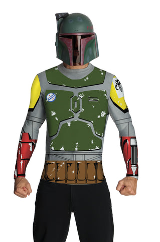 Men's Boba Fett Top & Mask - Star Wars Classic