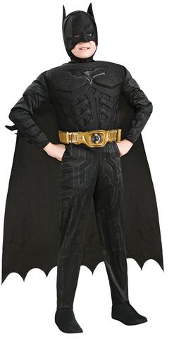 Boy's Deluxe Muscle Batman Costume - The Dark Knight Rises