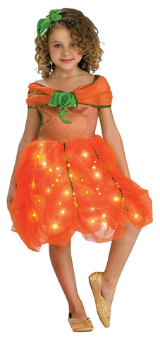 Girl's Light-Up Pumpkin Princess Costume