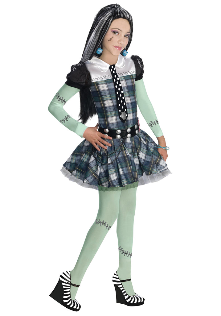 Rubies Frankie Stein Kind Kostüm – Medium (5–7 Jahre, Ca. 132 Cm) – Mit Kleid, Leggings, Krawatte Und Gürtel – 100 % Polyester Rubies Frankie Stein Kind Kostüm – Medium (5–7 Jahre, Ca. 132 Cm) – Mit Kleid, Leggings, Krawatte Und Gürtel – 100 % Polyester