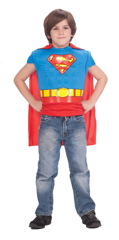 Superman Muscle T-Shirt with Cape