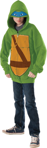 Boy's Leonardo Hoodie Costume - Ninja Turtles