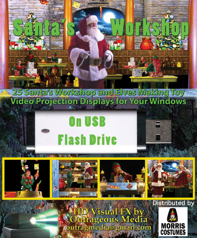 SANTA'S WORKSHOP DIGITAL DECOR