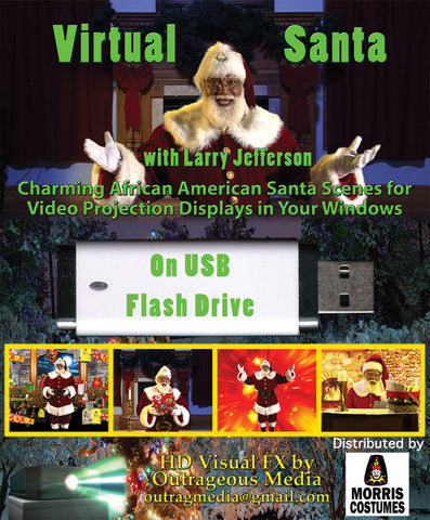 SANTA BLACK VIRTUAL DIGT DECOR