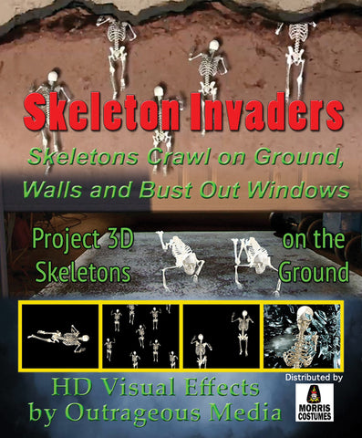 Skeleton Invaders Digital Decor