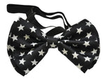 Bow Tie Black with White Stars