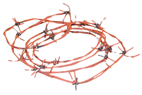 97.5' Rusted Barbed Wire