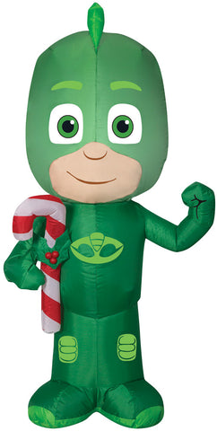 Airblown Gekko with Candy Cane Inflatable - PJ Masks