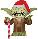 Airblown Yoda with Santa Hat