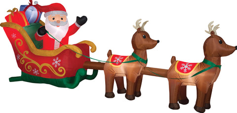 SANTA AND SLEIGH REINDEER AIRB