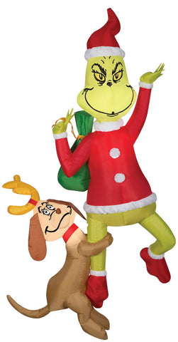 HANGING GRINCH W MAX AIRBLOWN