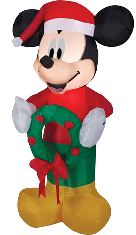 Airblown Small Mickey with Wreath Inflatable