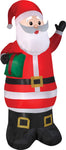 Airblown Santa with Present Inflatable