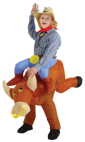Boy's Bull Rider Inflatable Costume