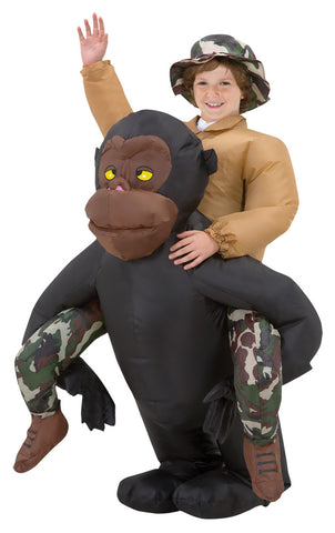 Child's Riding Gorilla Inflatable Costume