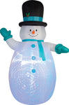 Airblown Snowman Swirl Projection Inflatable