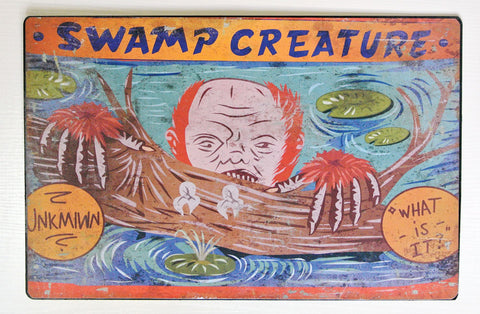 17" Swamp Creature Carnival Sign
