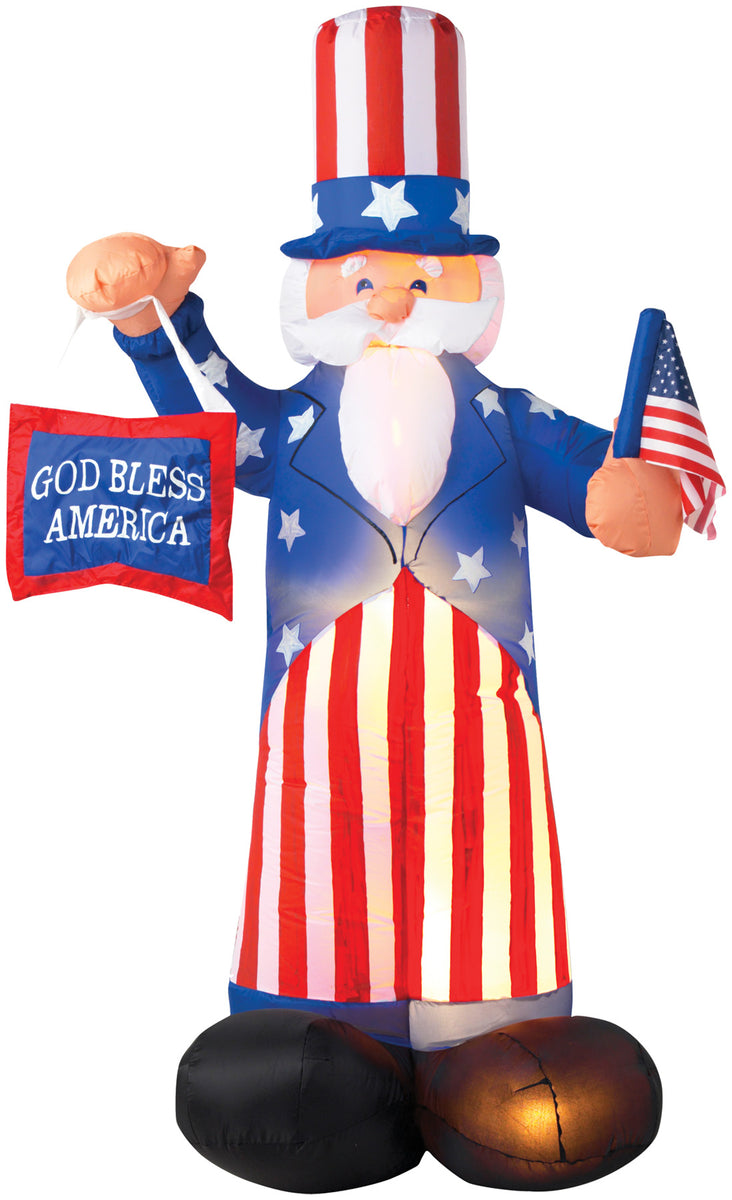 6' Airblown Uncle Sam Inflatable – Halloween Hallway