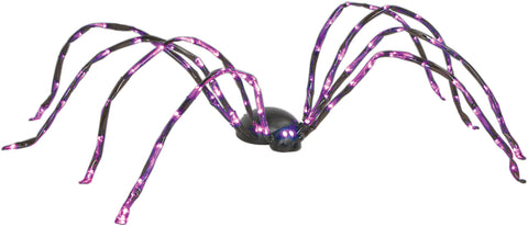 8' Long Lighted Purple Spider