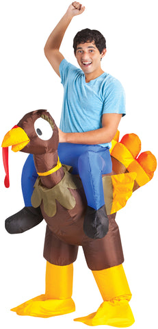 Men's Turkey Rider Inflatable Costume