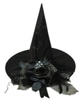 Witch Hat with Black Flower