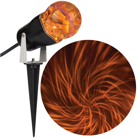 Comet Spiral Orange Projection Lightshow