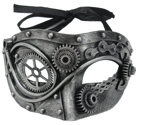 Men's Steampunk Steel Gear Mask