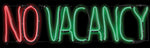 No Vacancy "Light Glo" LED Neon Sign