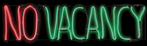 No Vacancy "Light Glo" LED Neon Sign