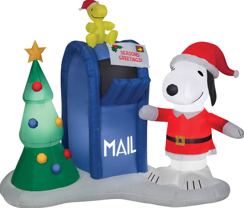 SNOOPY WOODSTOCK W MAILBOX LG