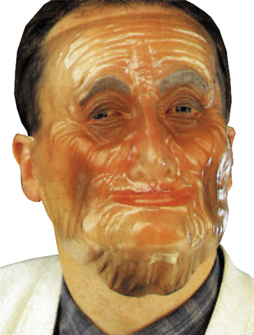 Plastic Old Male Transparent Mask