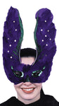 Women's Purple Feather Mask with Sequin