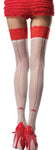 Lace Top Thigh-Highs with Backseam