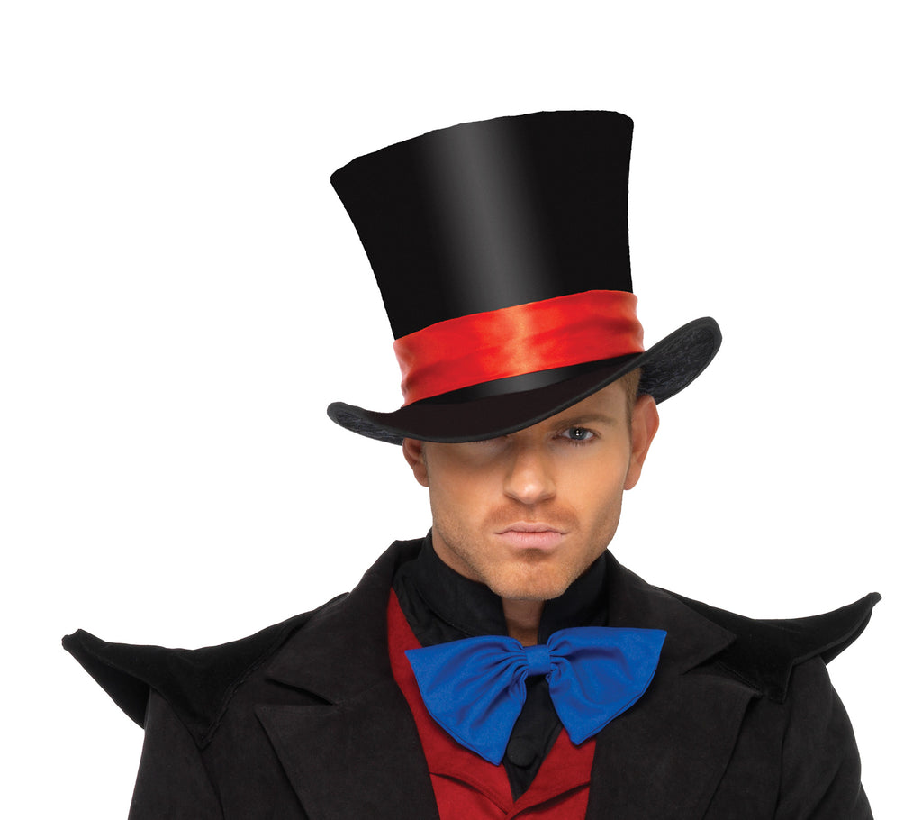 Deluxe Black Velvet Top Hat - Main Image