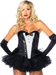 Sequin Tuxedo Corset