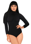 Women's High Neck Bodysuit with Snap Crotch