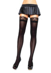 Nylon Stocking with Lace Top