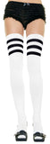 Knit Athletic Striped Thigh-Highs